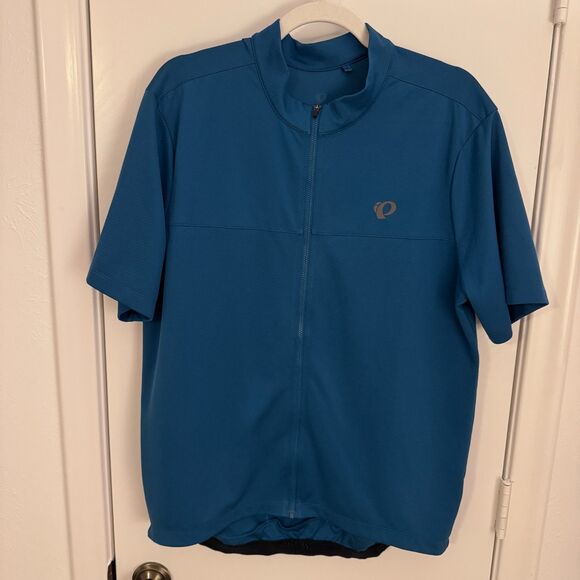 Pearl Izumi Men's Quest Jersey Size XL Color Ocean Blue EUC - Picture 1 of 5